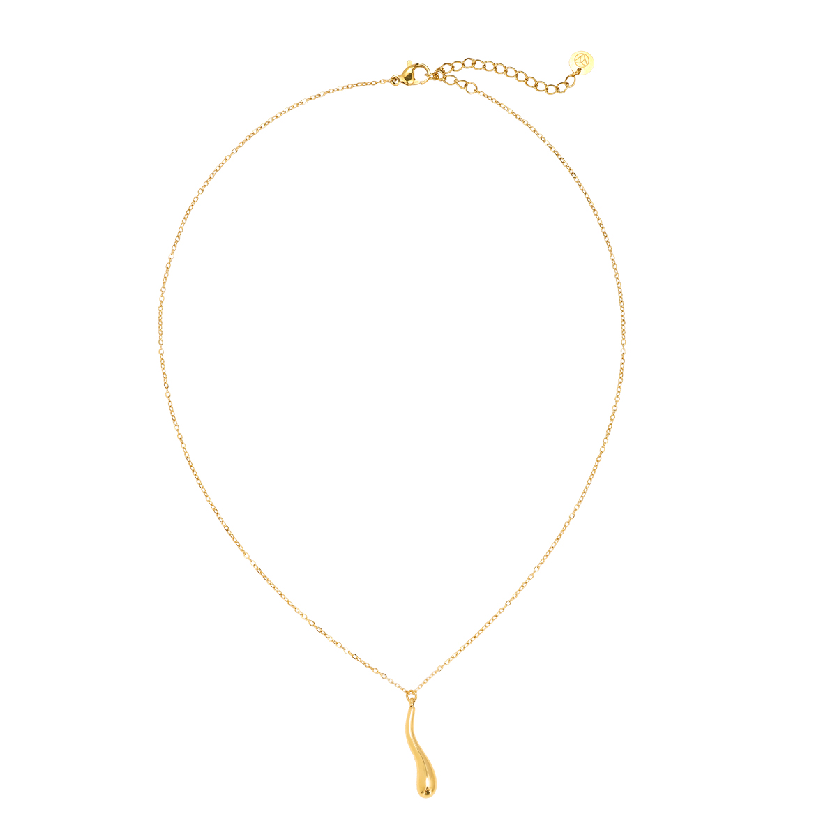 Edelstahl Halskette 38cm Long Drop Simple Chain