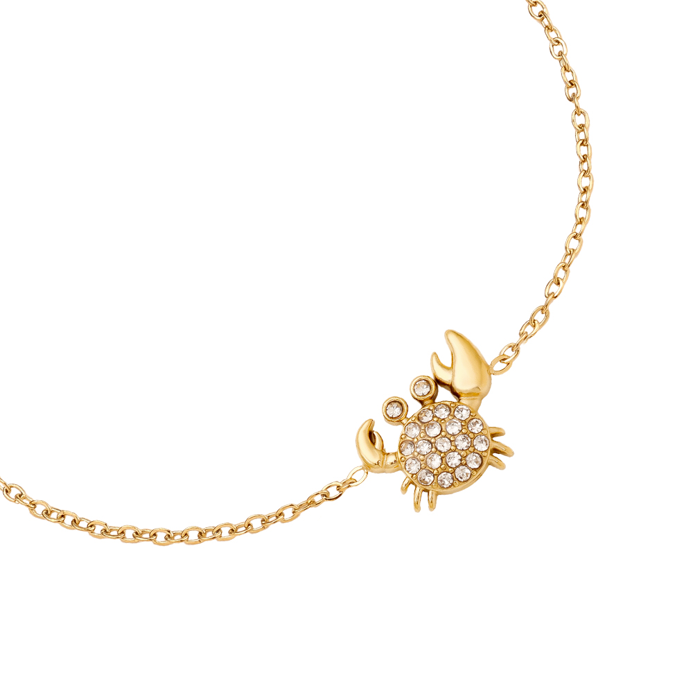 17cm Diamond Crab Edelstahl Armkette    