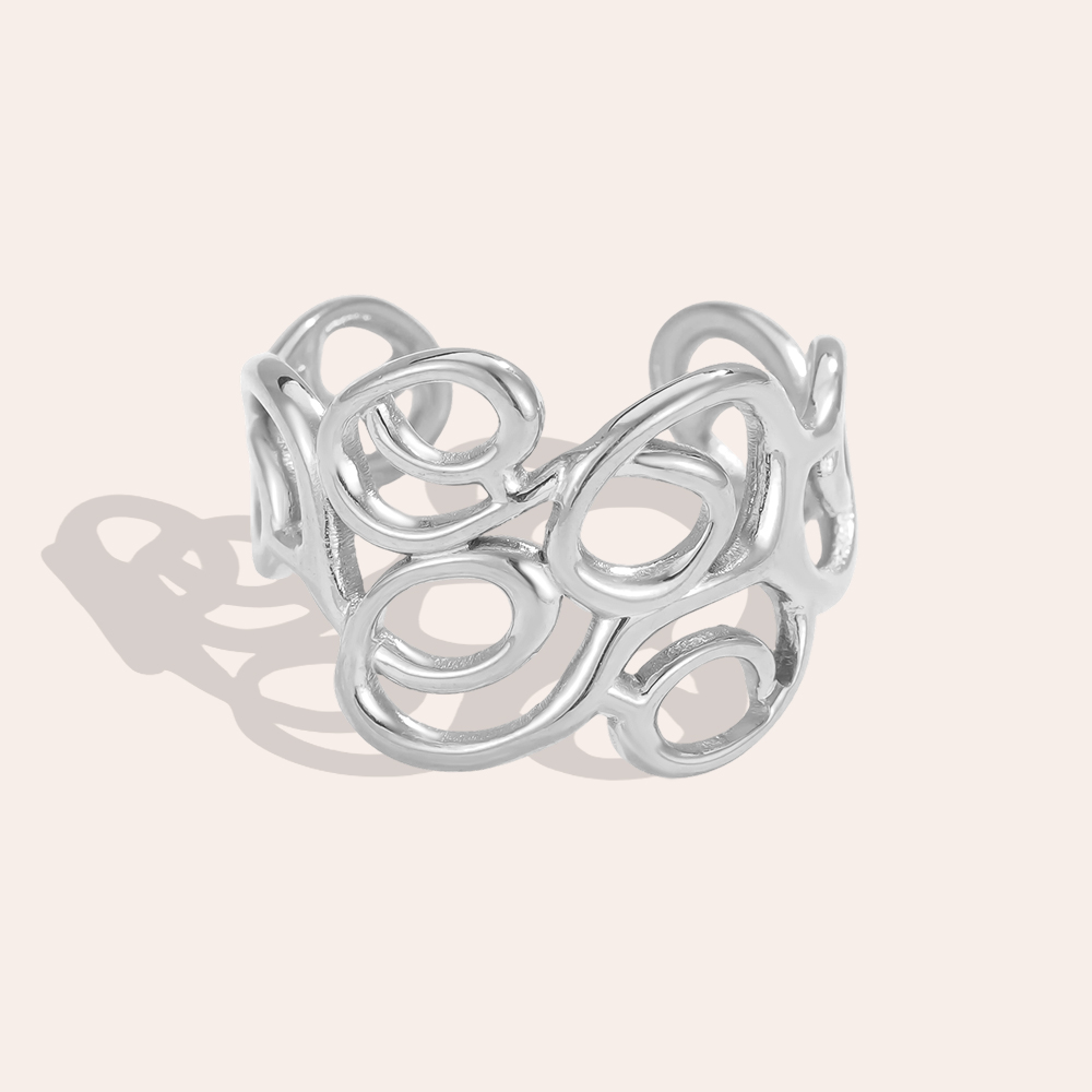 Edelstahl Ring Verstellbarer Lockeres Netz