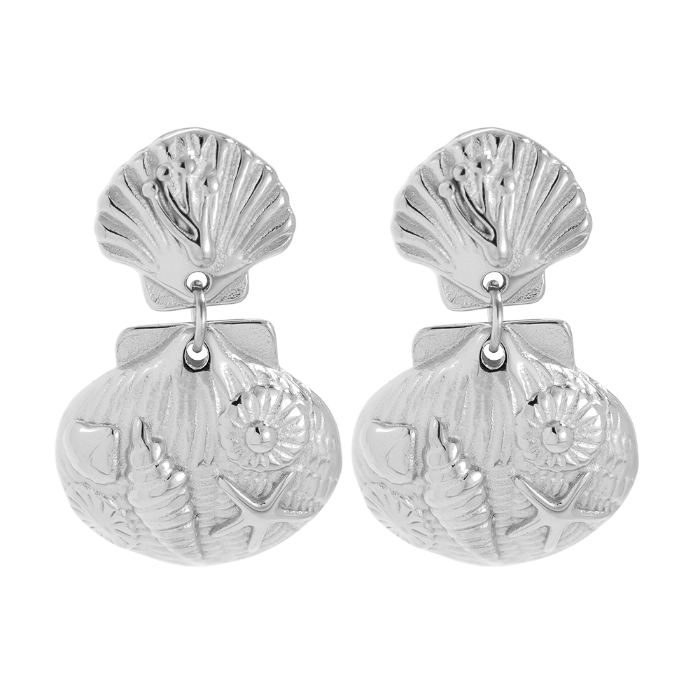 31mm Ocean Fun Edelstahl Ohrringe  