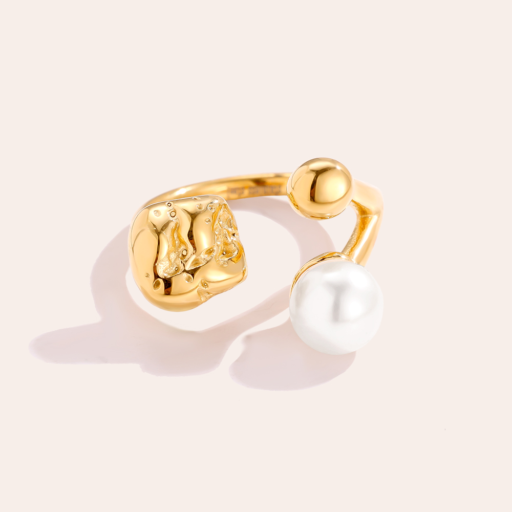 Pearl In Design Edelstahl Ring       