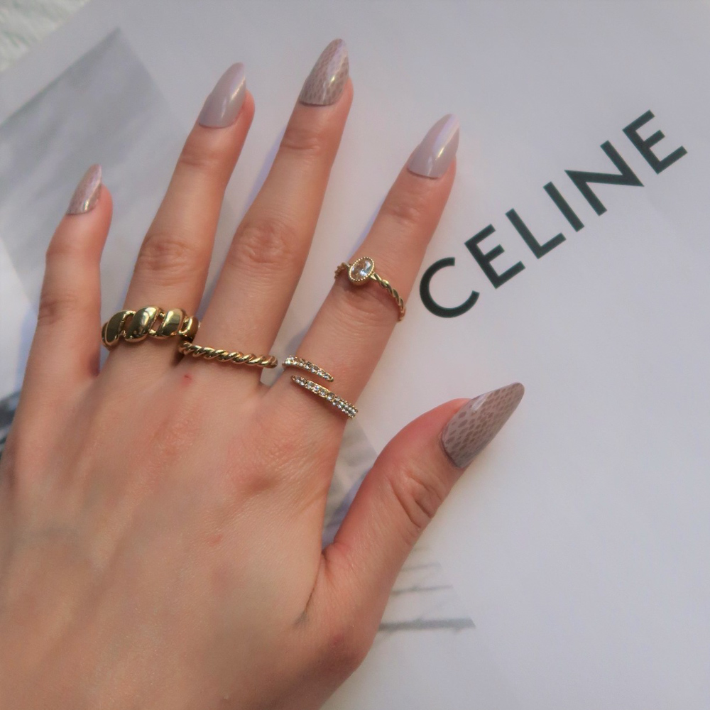 Allura Twist Edelstahl Ring