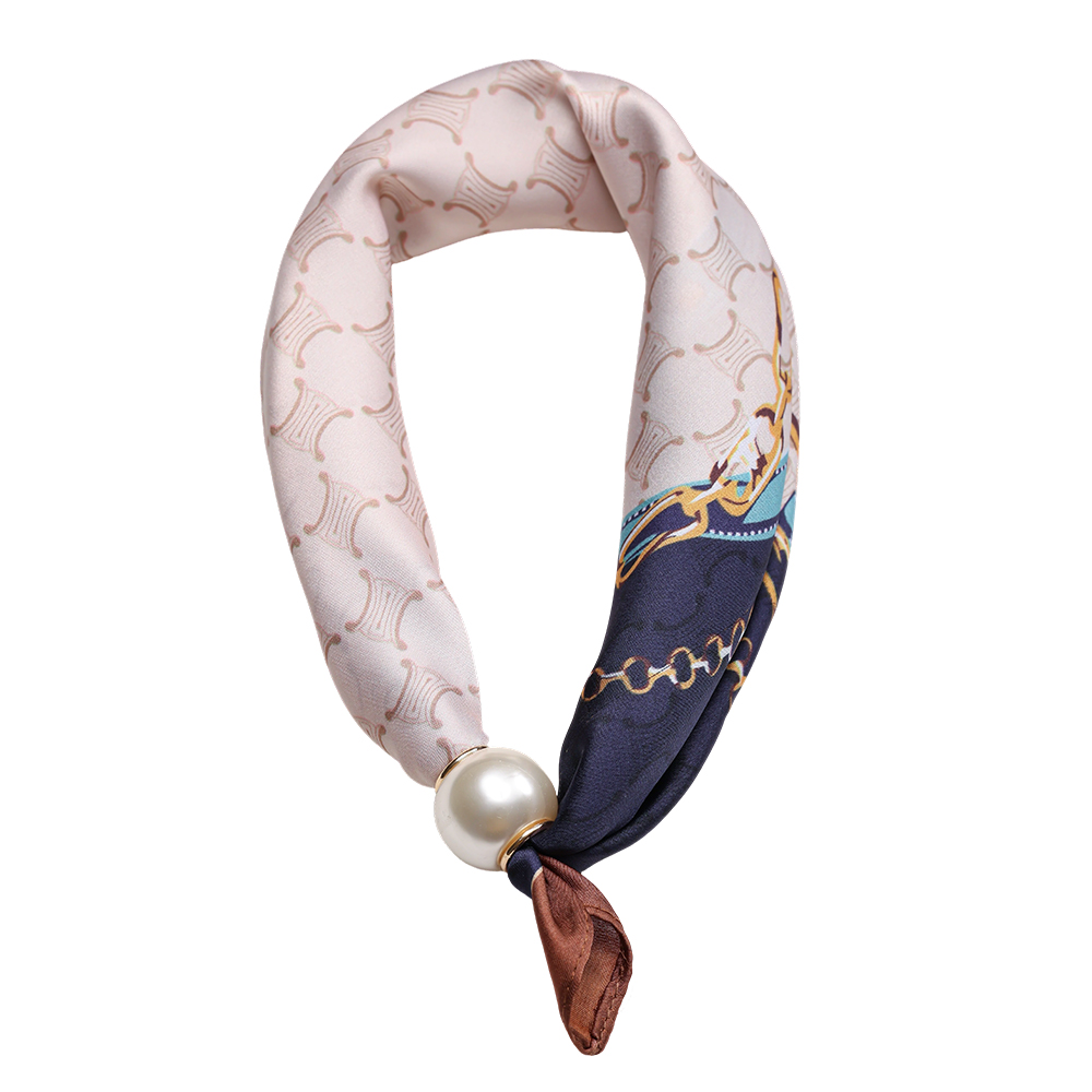 43cm Kettenmuster Perlen Schal   
