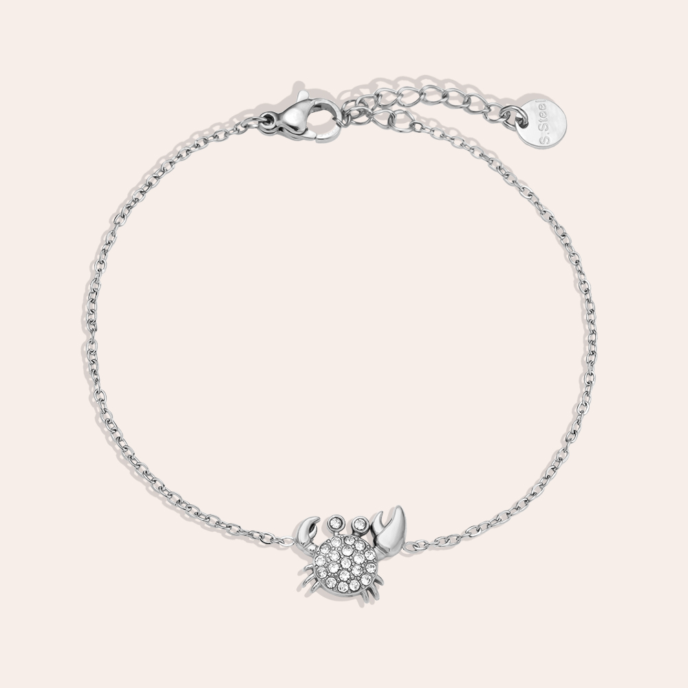 17cm Diamond Crab Edelstahl Armkette    