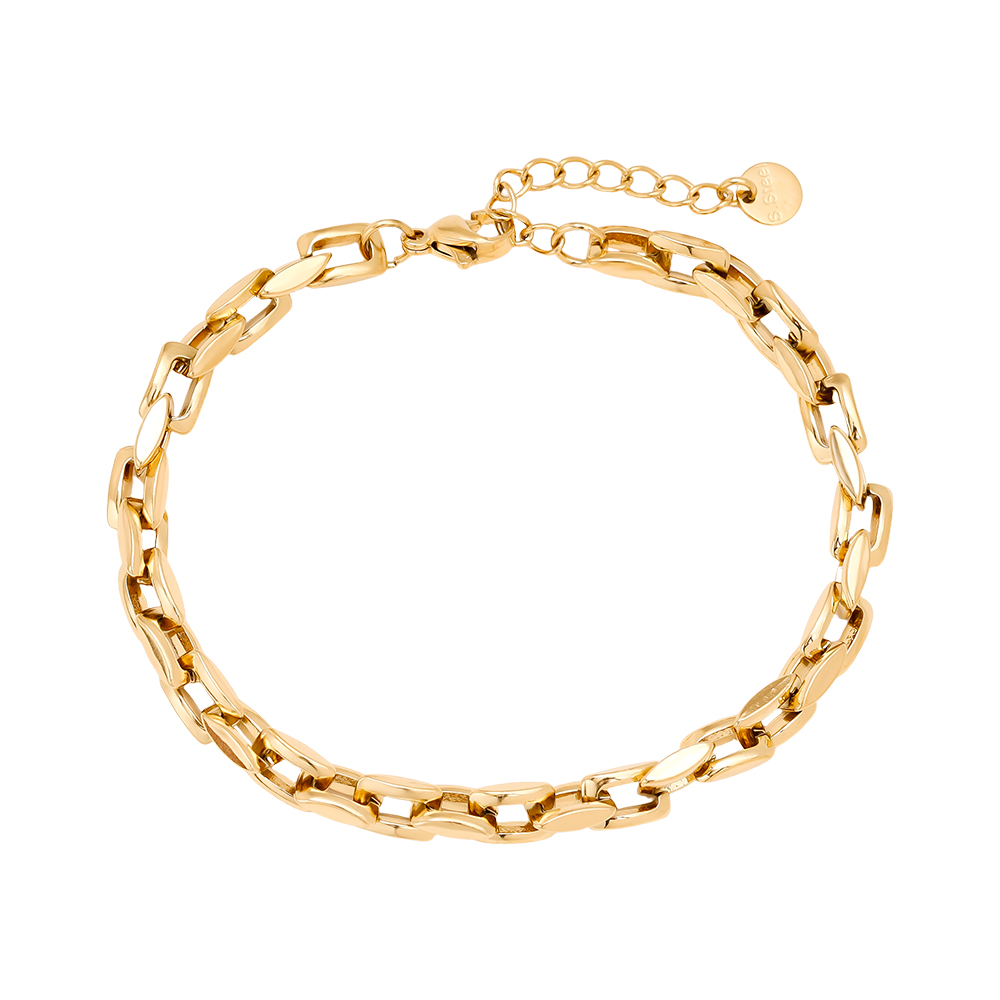 Edelstahl Armkette 16cm Linked Chain