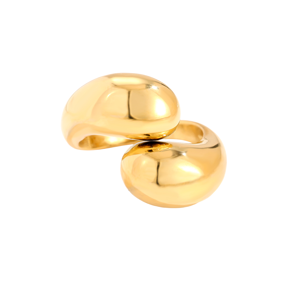 Two Drops Edelstahl Ring