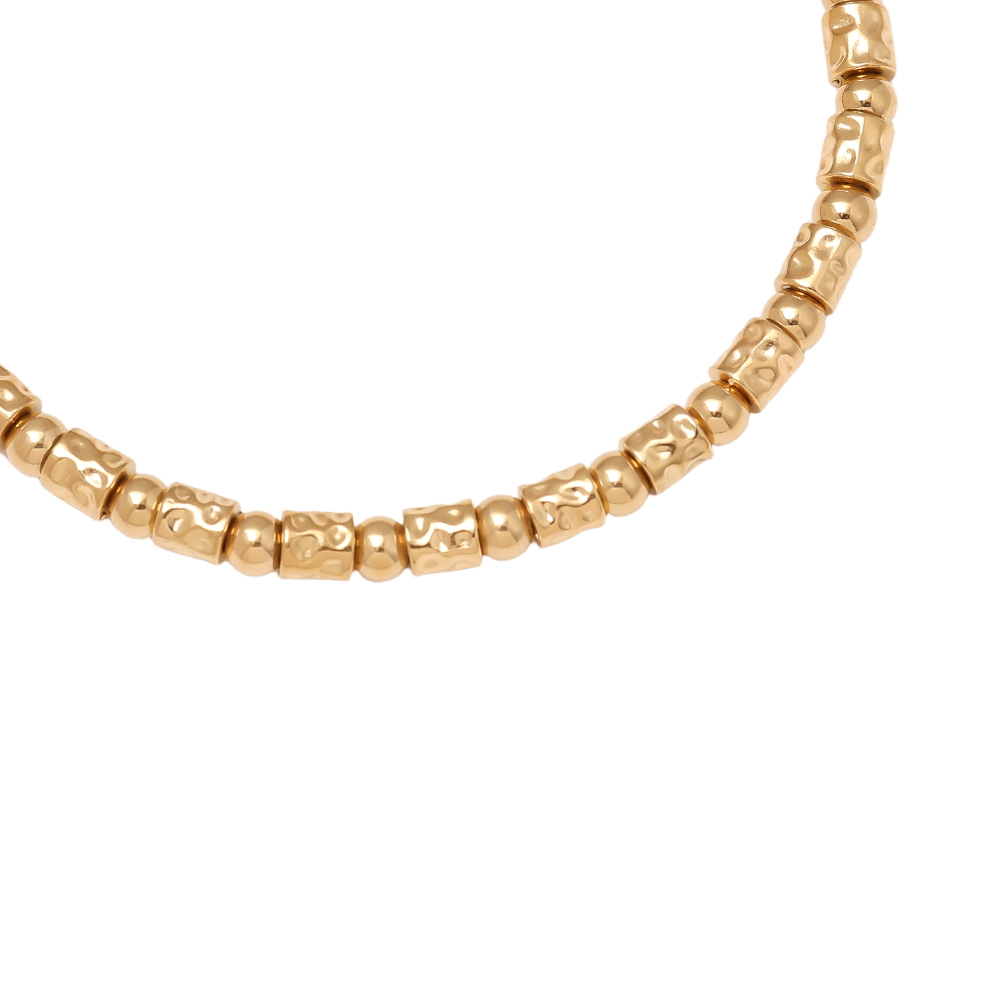 Elastic Tube And Beads Edelstahl Armkette       