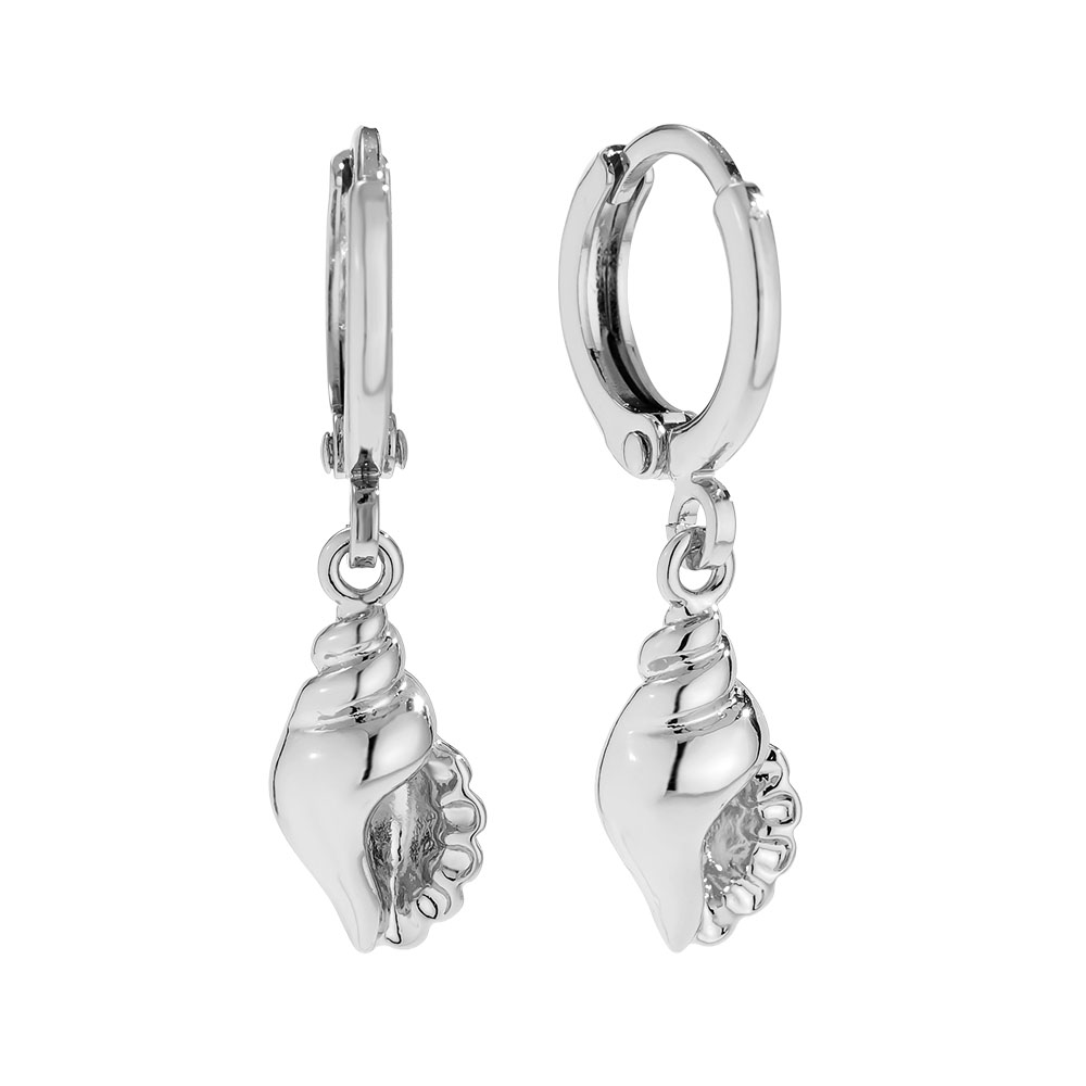 2.7cm Conch Vergoldete Ohrringe     