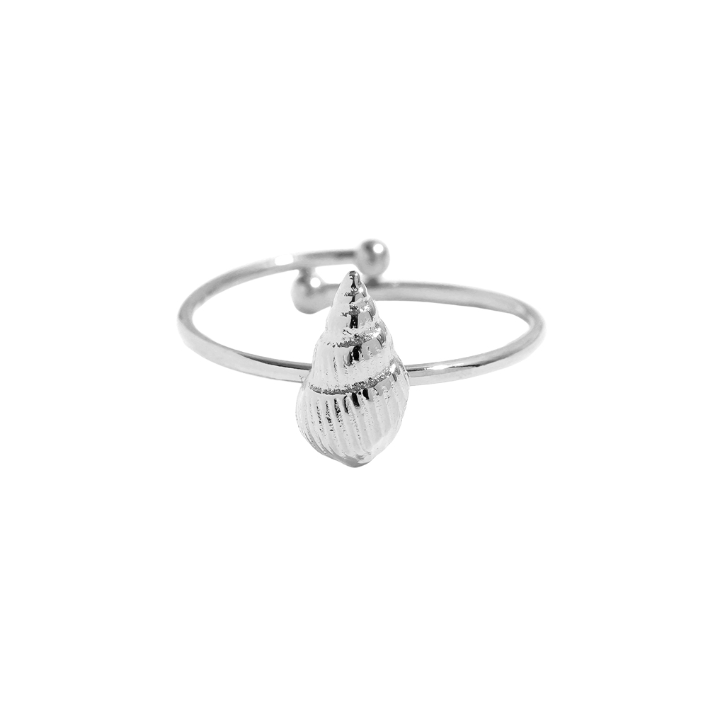 Single Snail Edelstahl Ring     