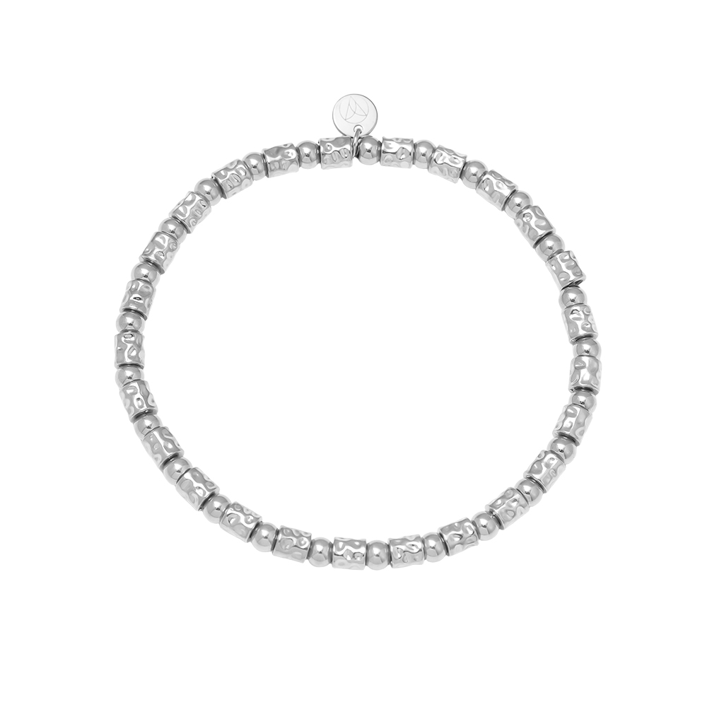 Elastic Tube And Beads Edelstahl Armkette       