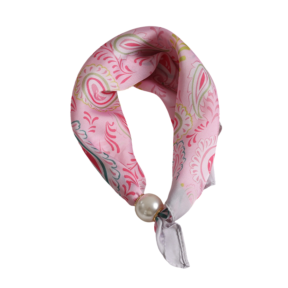 43cm Paisley Muster Rosa Perlen Schal