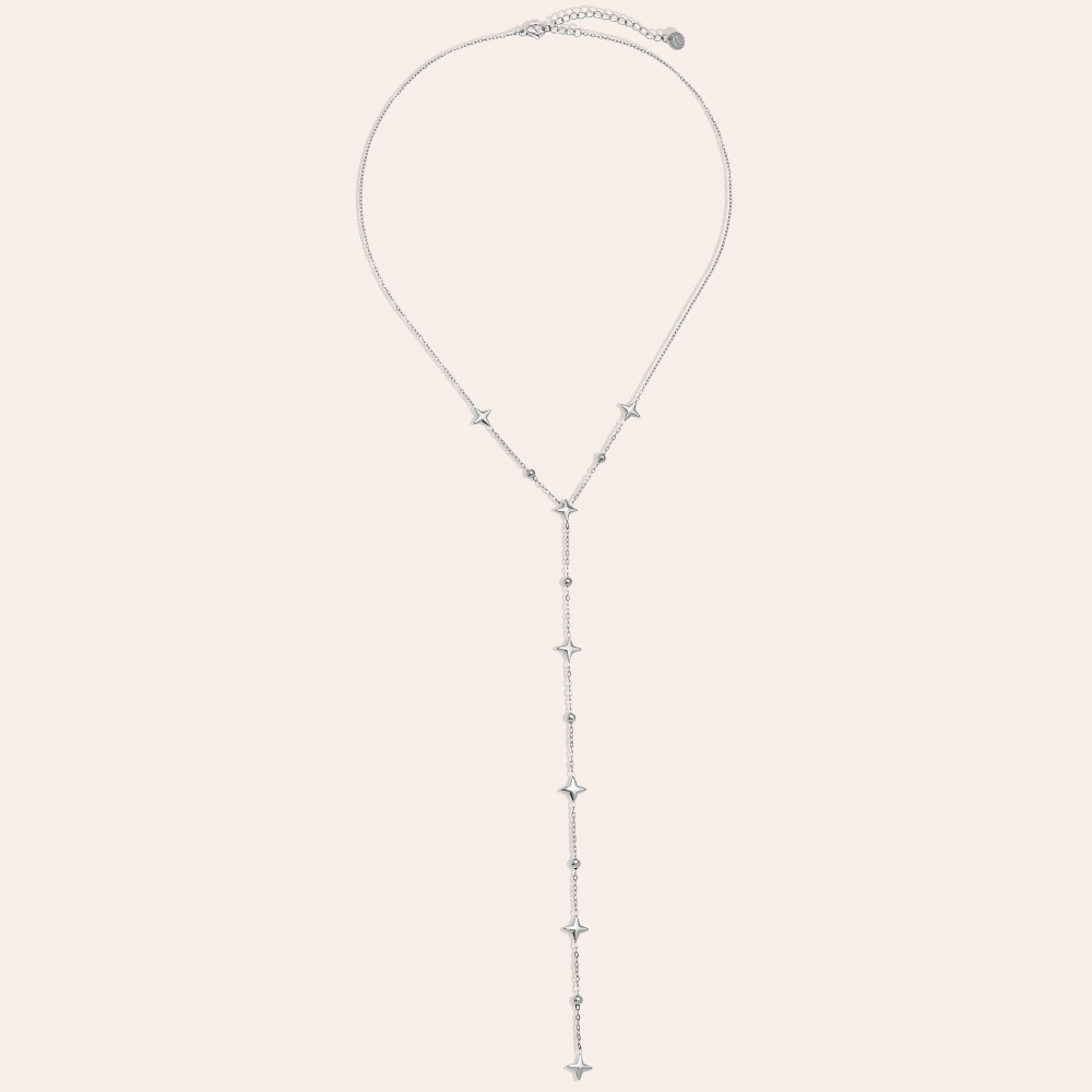 Edelstahl Halskette 39cm Y Style Star