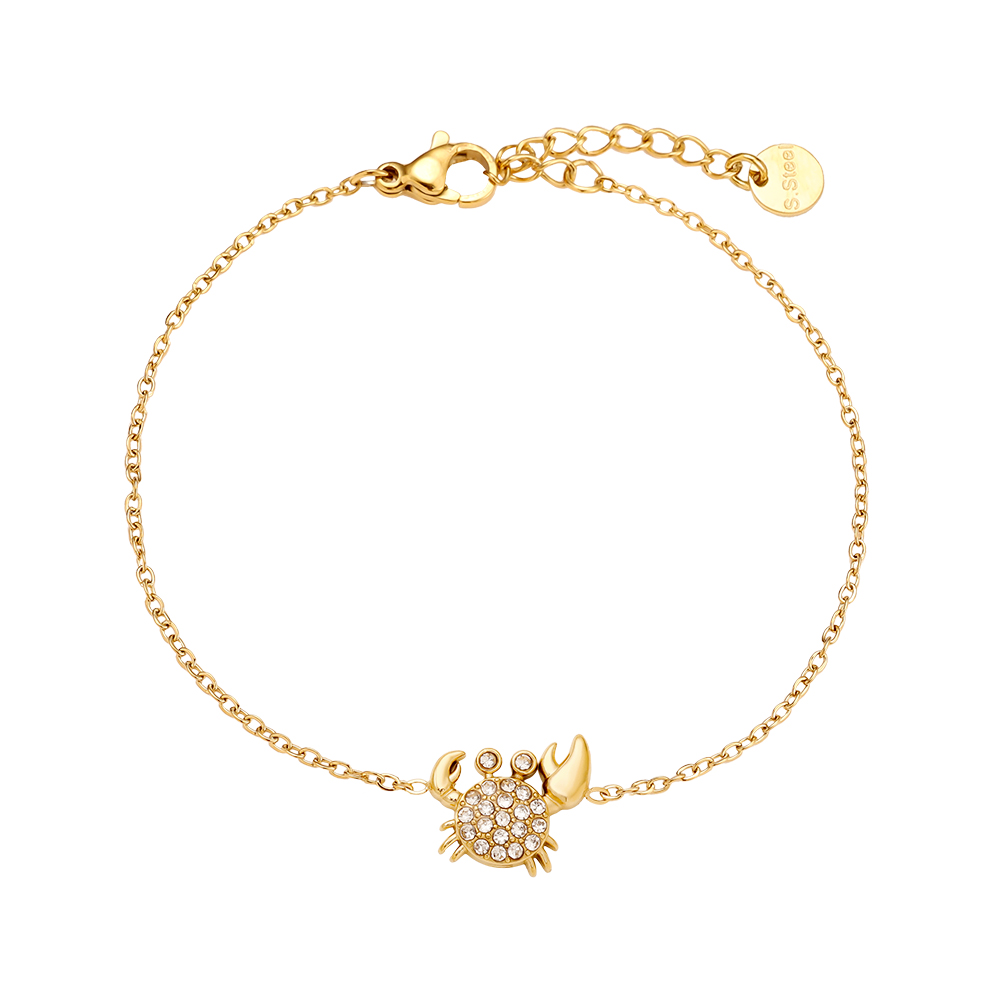 17cm Diamond Crab Edelstahl Armkette    