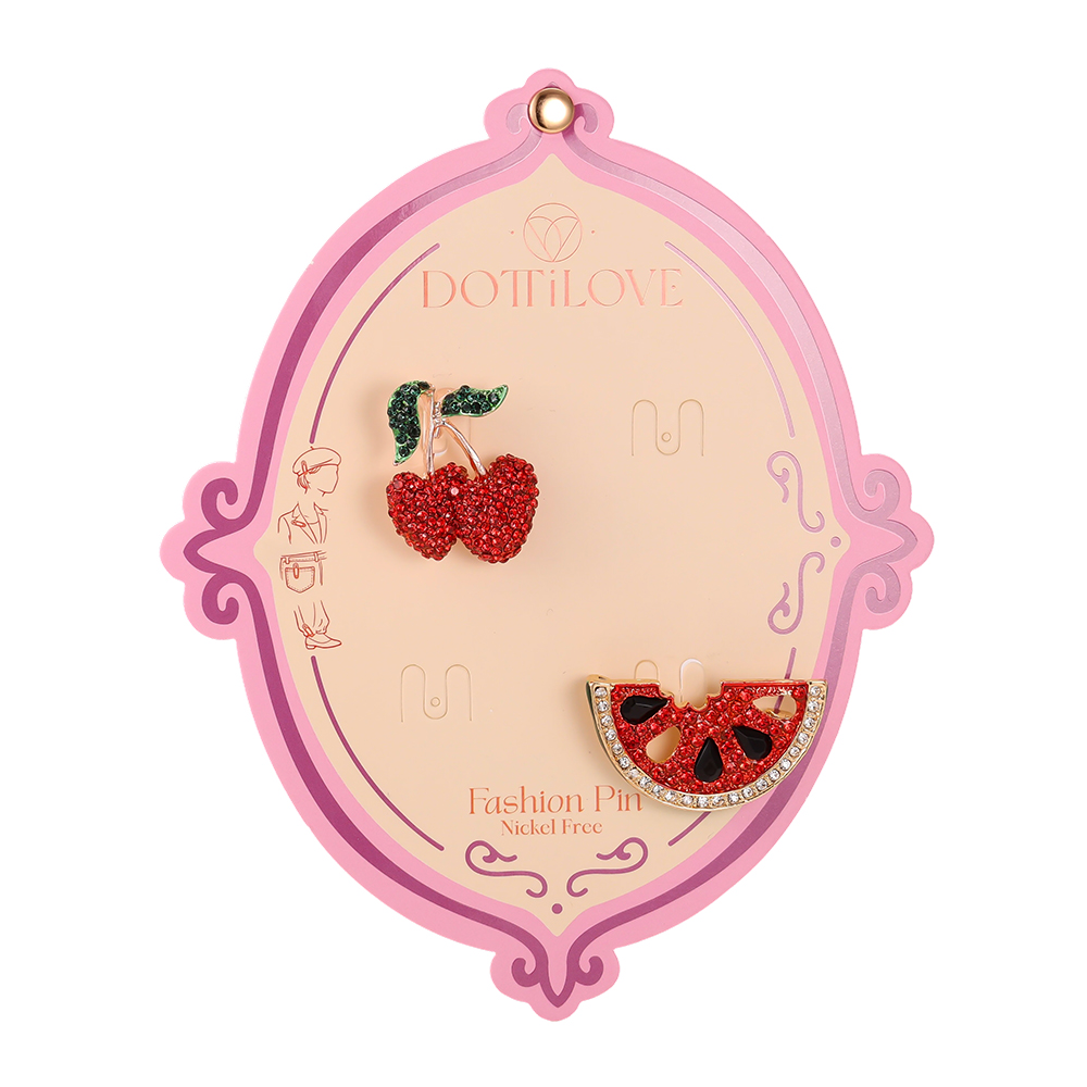 43mm Kirsche Wassermelone Brosche   