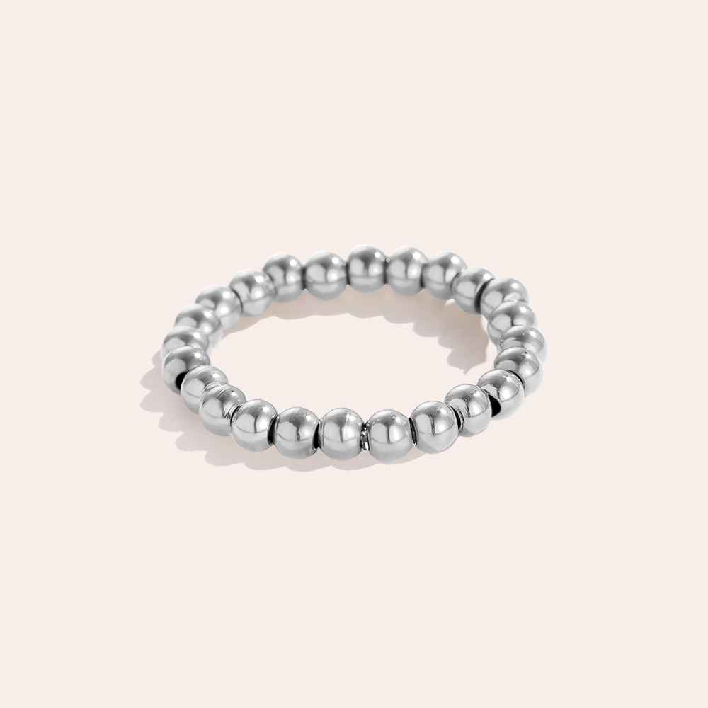 3mm Linsen Elastic Edelstahl Ring  