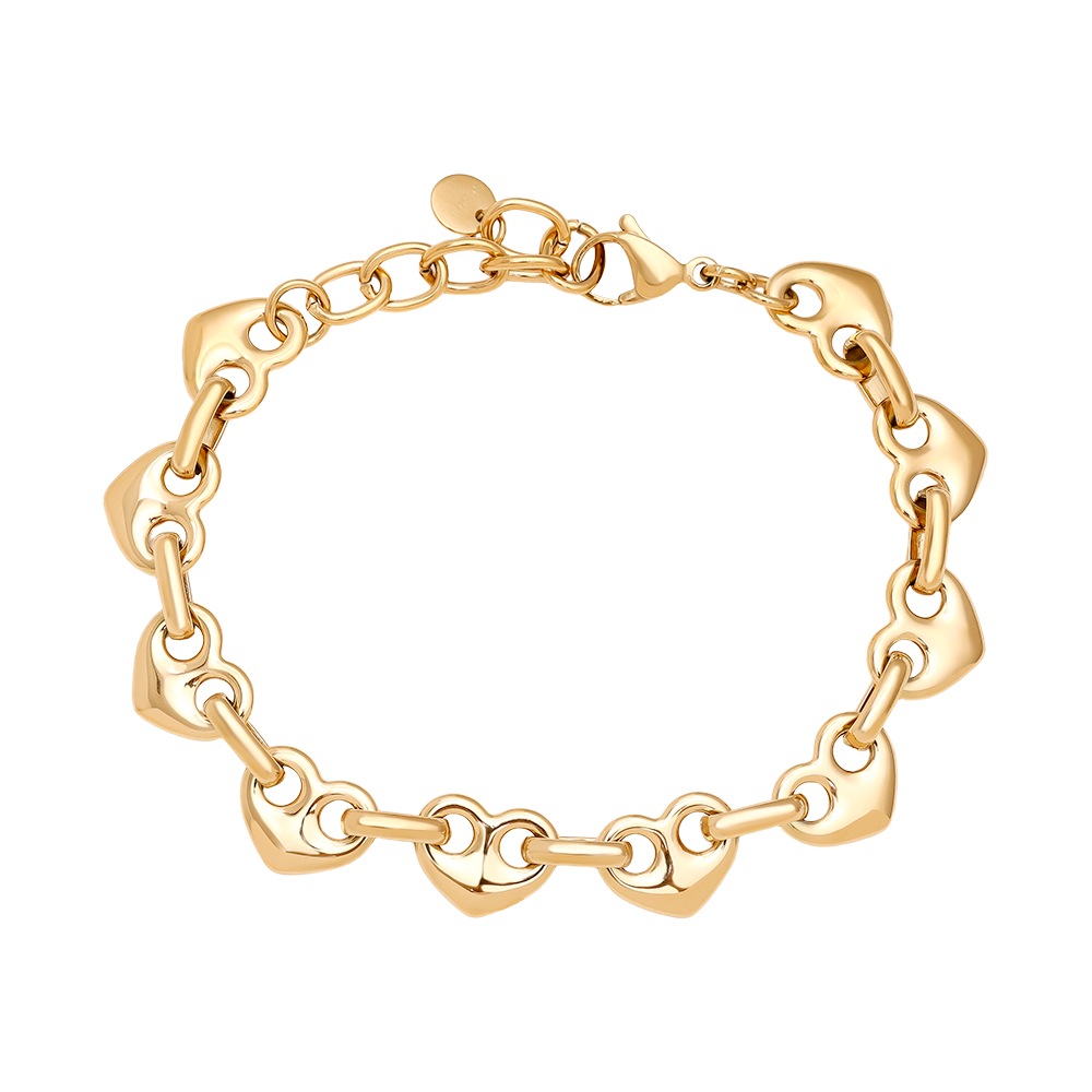 17cm Heart Nose Chain Edelstahl Armkette     