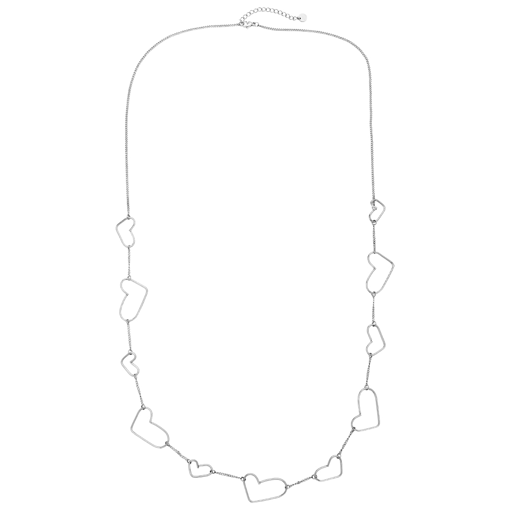 Edelstahl Halskette 90cm Cool Hearts