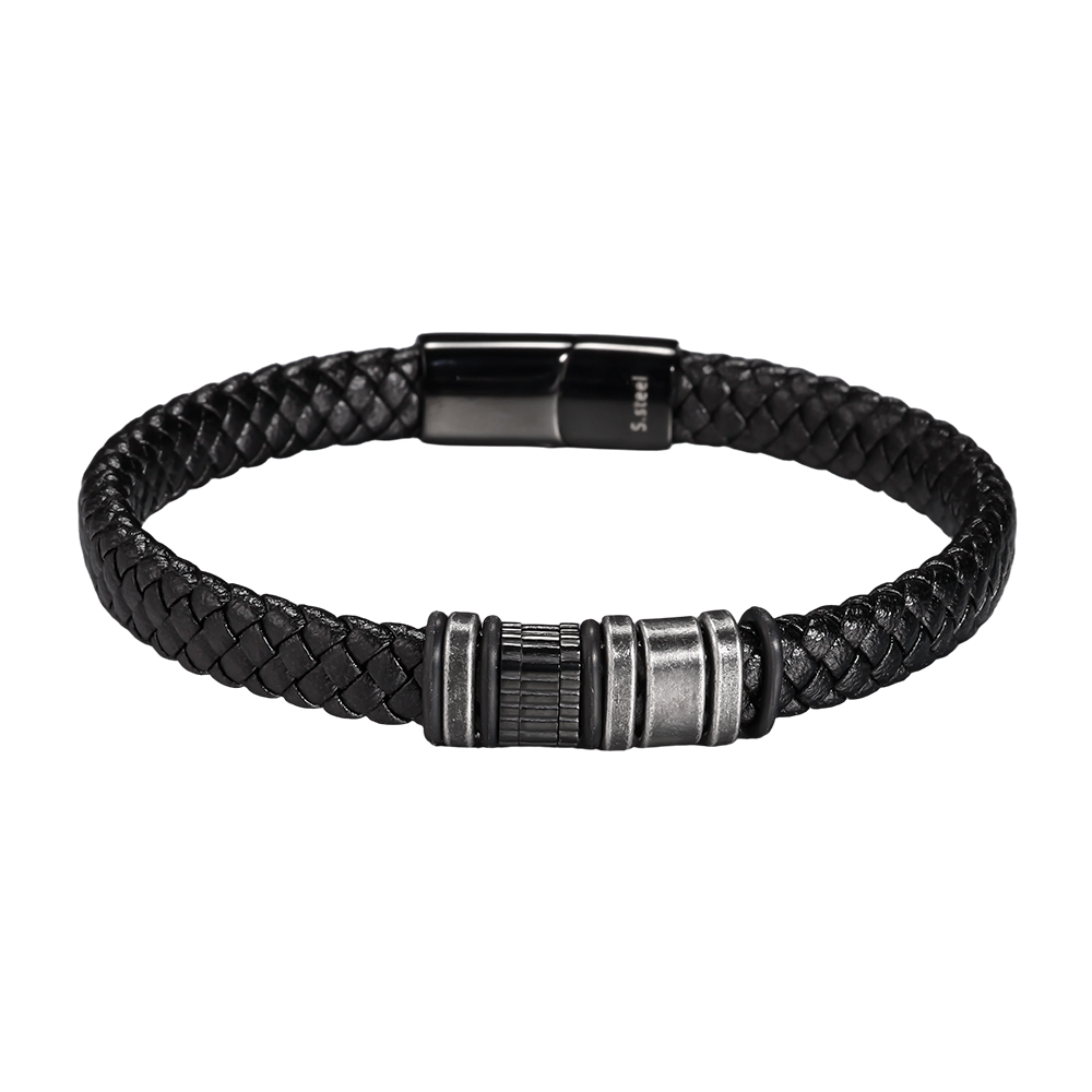  Edelstahl Armband PU Klassiker