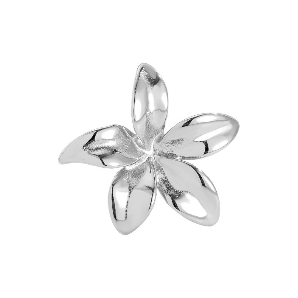Big Size Flower Edelstahl Ring     