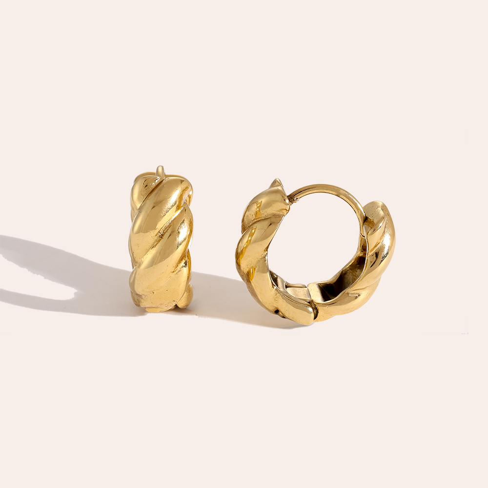 Edelstahl Ohrringe The Twist Ring