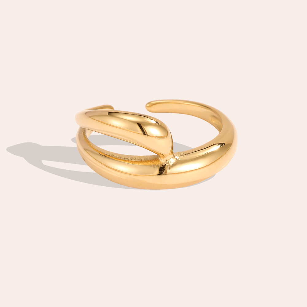 Edelstahl Ring Verstellbarer Minimalistisches Design