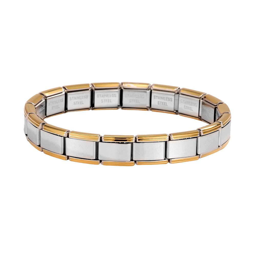 verstellbarer Modular Charms Edelstahl Armband    