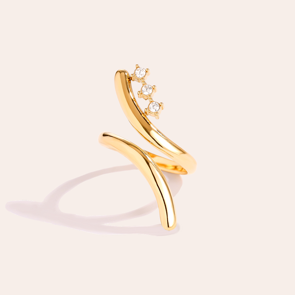 Pretty Nice Diamond Edelstahl Ring           