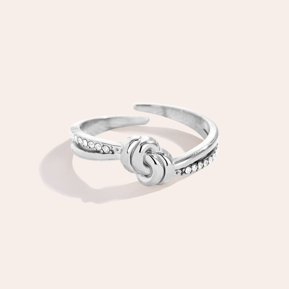 Knot Diamonds Edelstahl Ring 141657       
