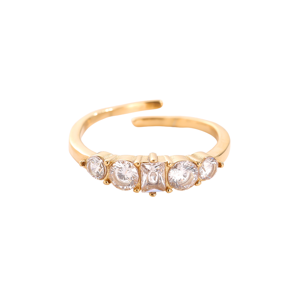 Various Diamond Edelstahl Ring     