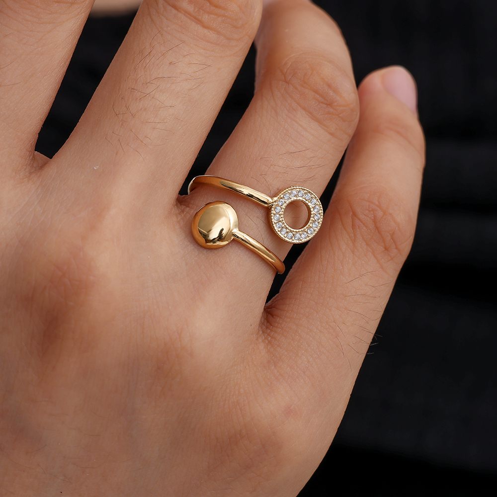 Edelstahl Ring Diamond Cycle And Plate