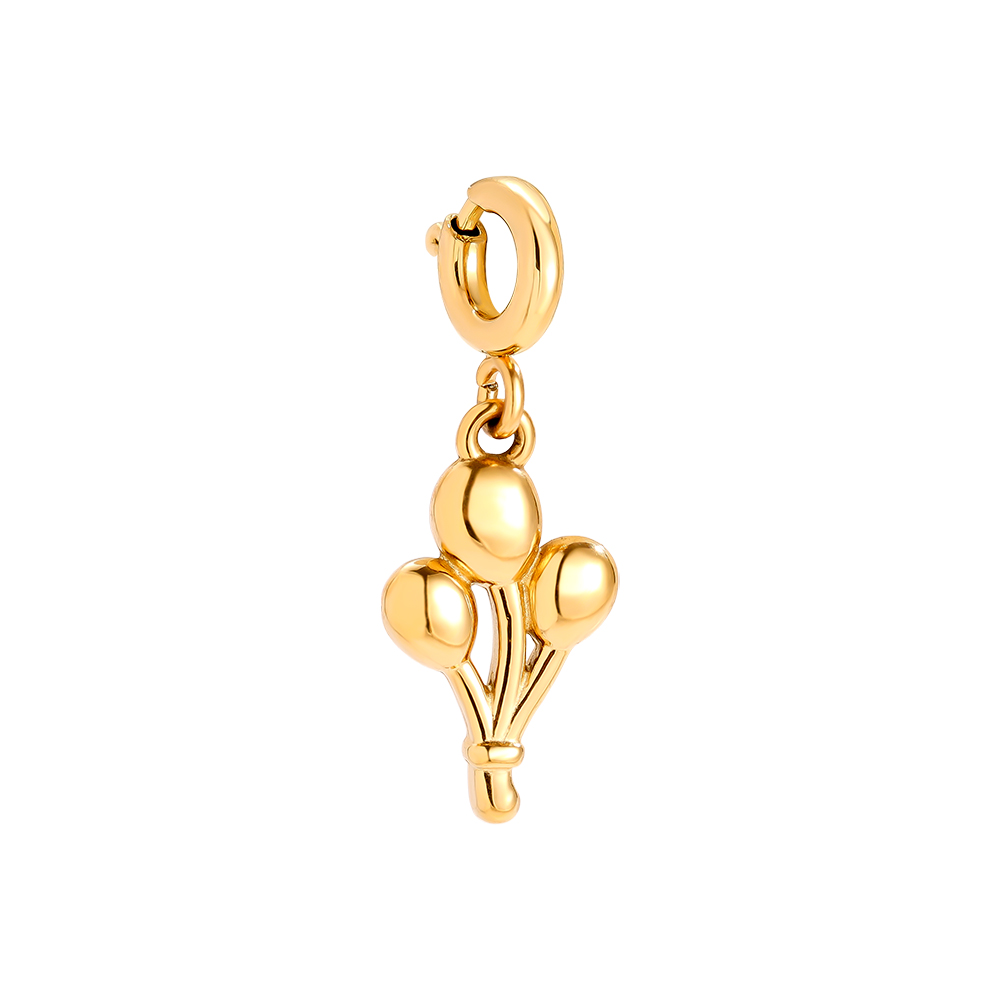 15mm Spring Clasp Three Ballons Edelstahl Pendant    