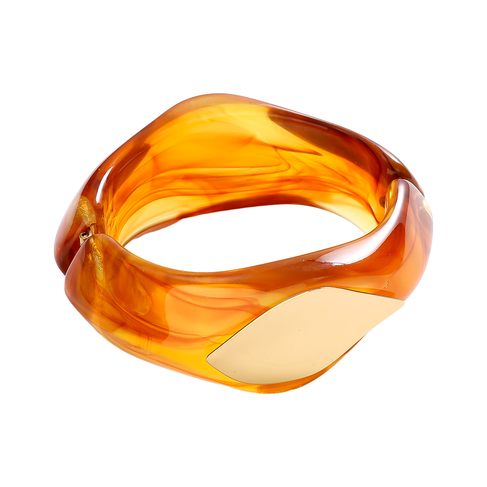 Irregular Chunky Edelstahl Armreif 