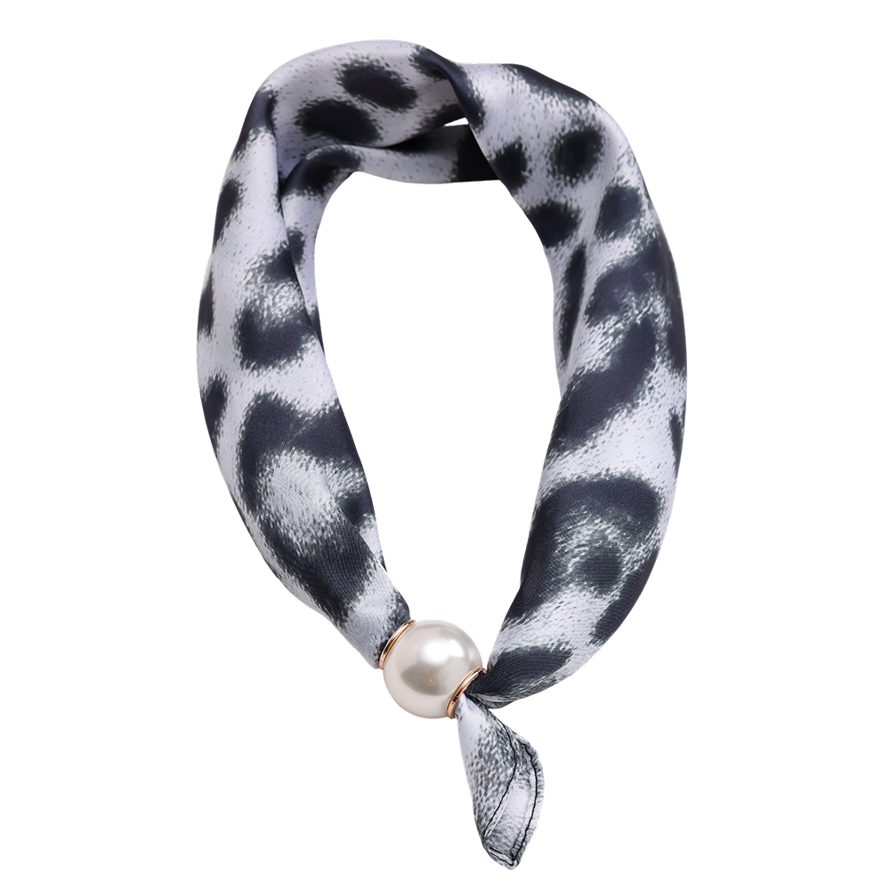 43cm Zwei Farbvarianten Leopardenmuster Perlen Schal  