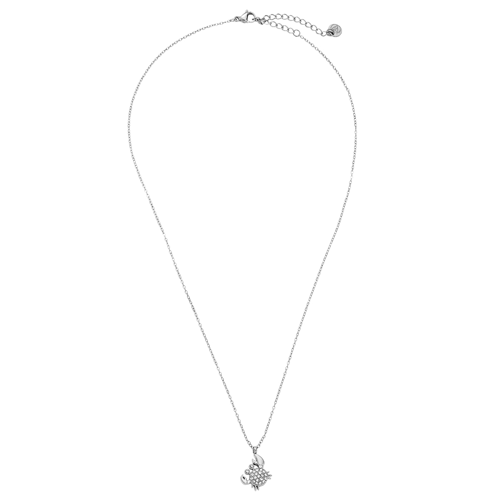 40cm Diamond Crab Edelstahl Halskette     