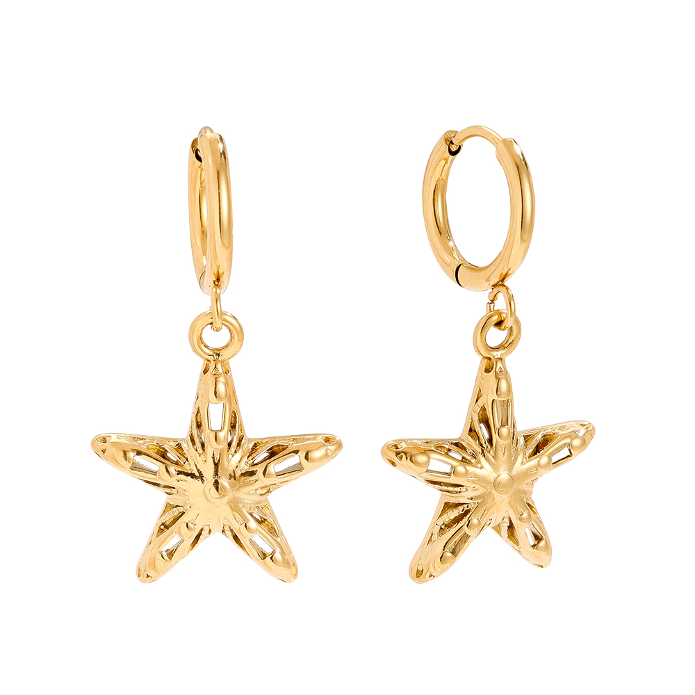 30mm Cool Star Edelstahl Ohrringe     