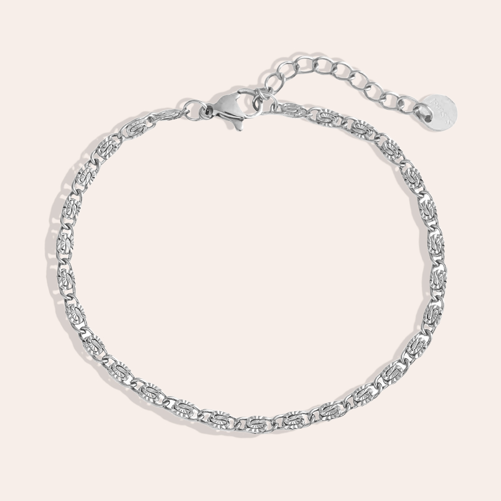 Edelstahl Armkette 17cm Casual Chain
