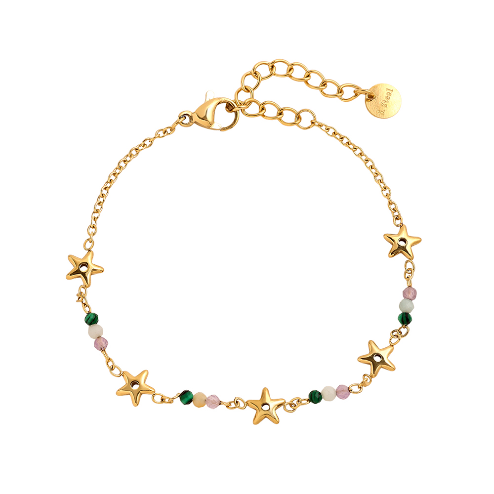 16cm Mini Stars Edelstahl Armband