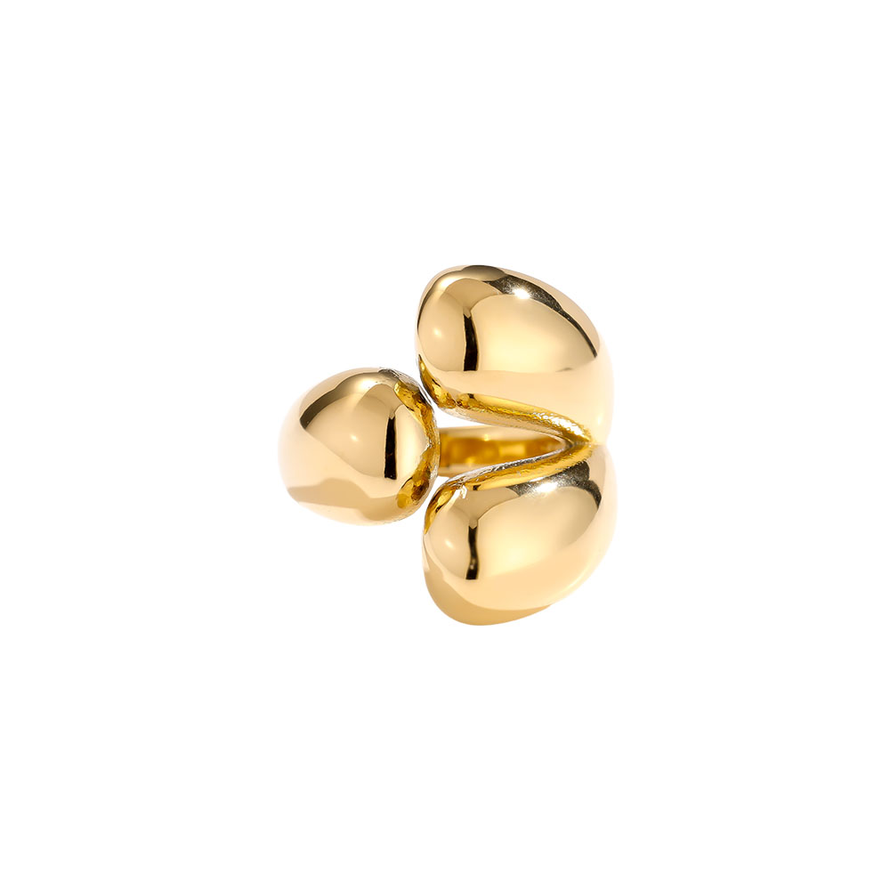 Three Drops Edelstahl Ring