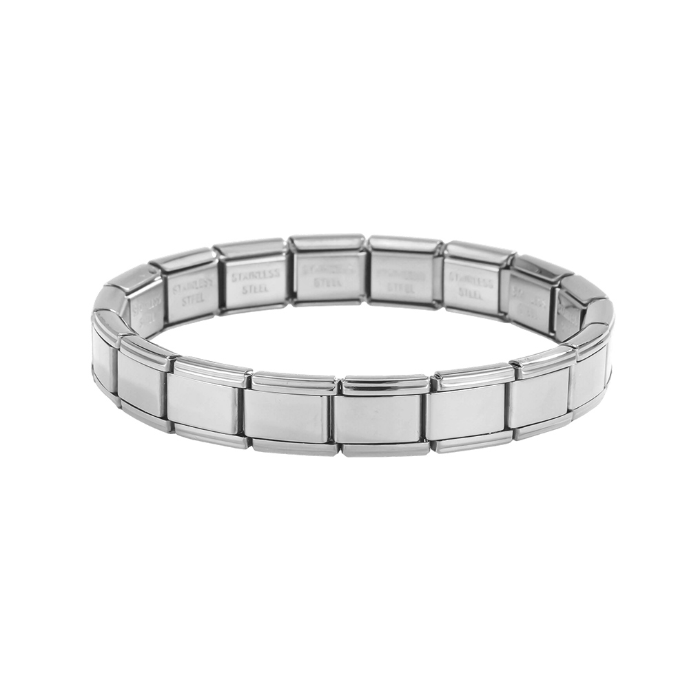 verstellbarer Modular Charms Edelstahl Armband    