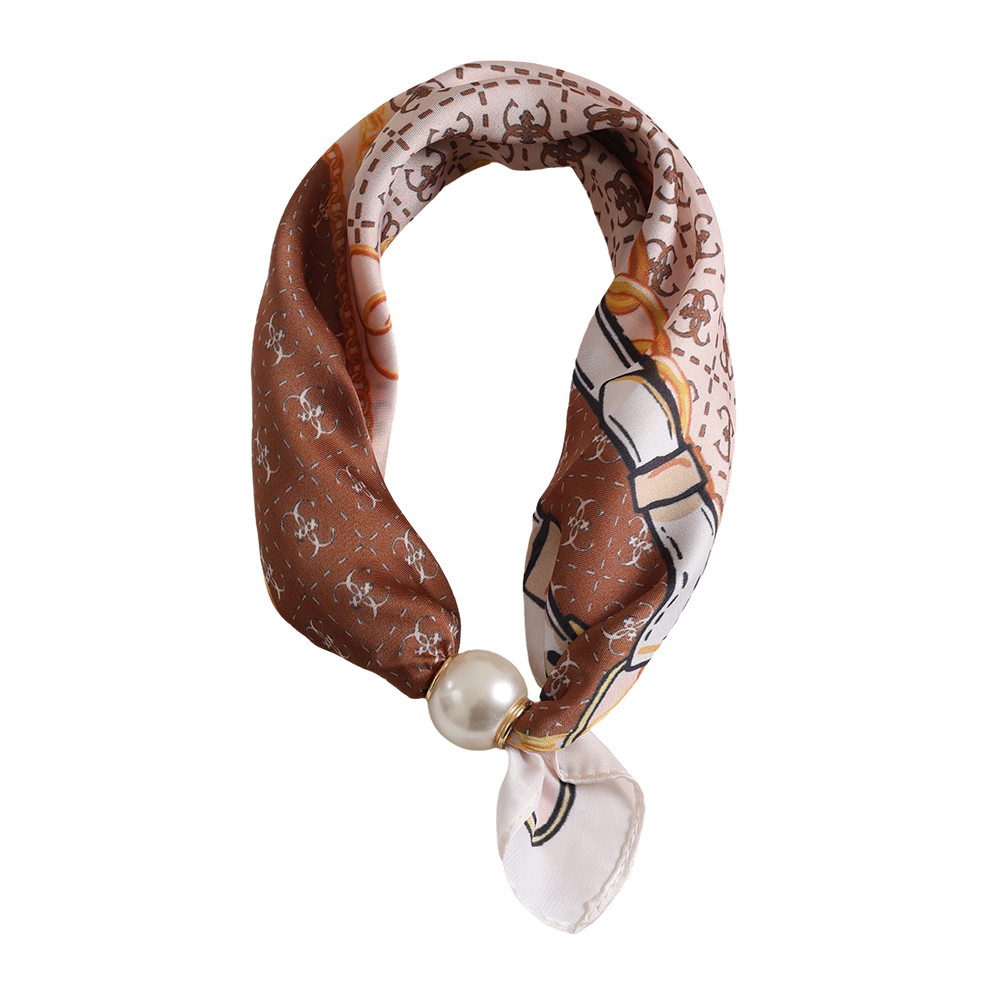 43cm Zartes Ornamentmuster Perlen Schal	