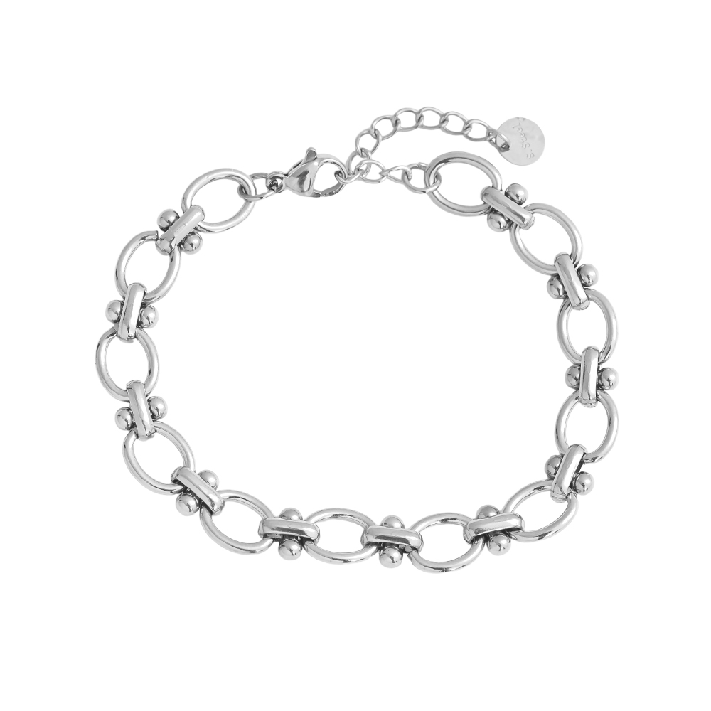 16cm Ringkette Edelstahl Armband   
