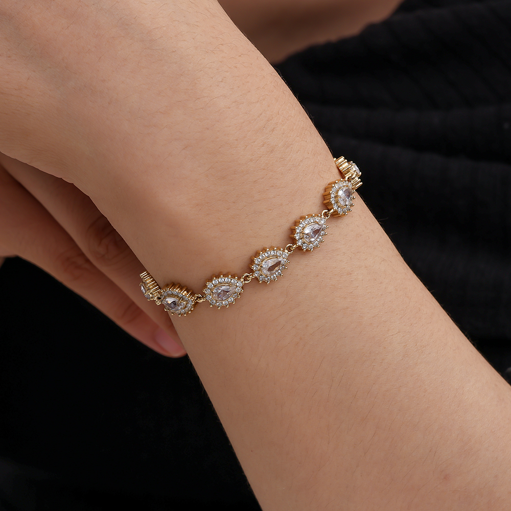 Edelstahl Armkette 17cm Nice Diamond Chain