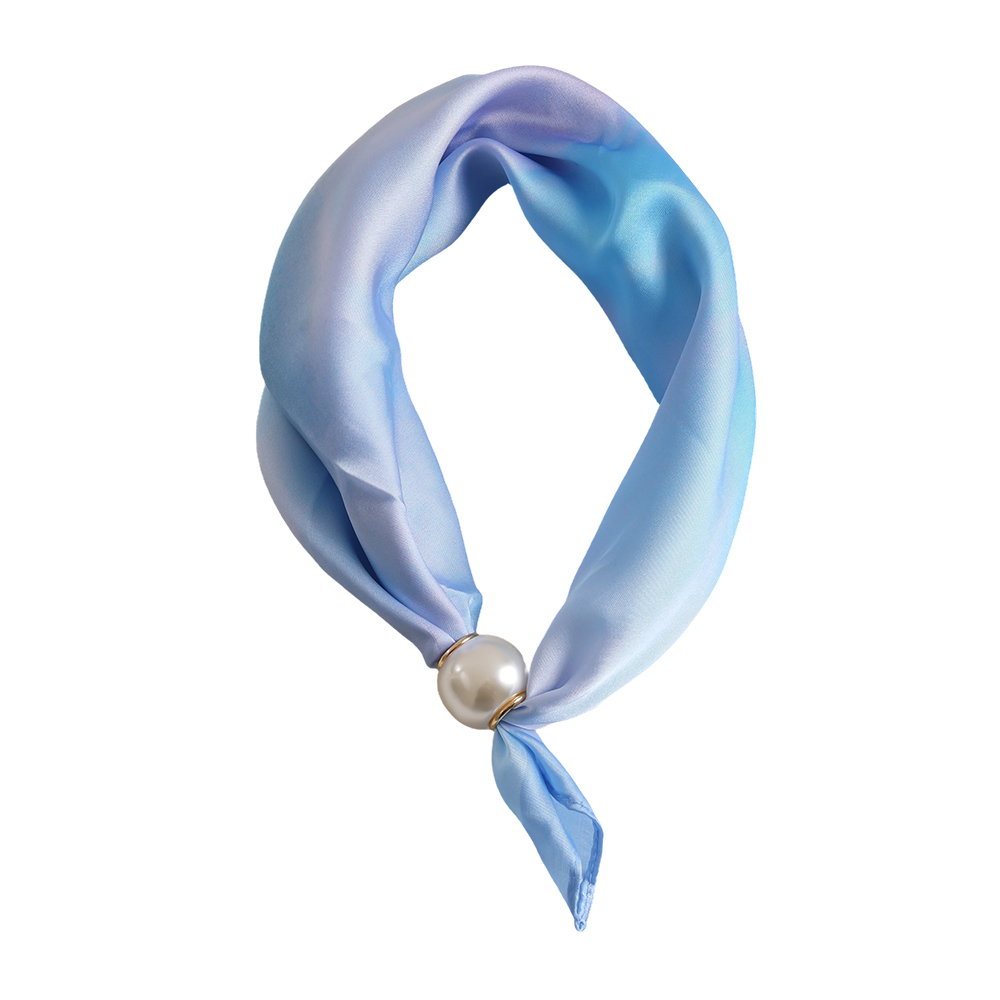 43cm Blautöne Perlen Schal        