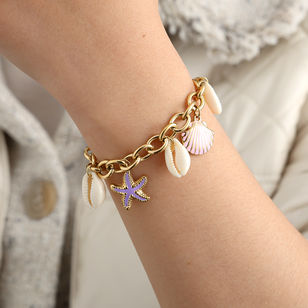 16cm Colorful Ocean Edelstahl Armband