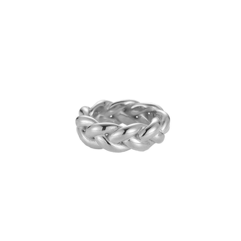 Braided Twist Edelstahl Ring
