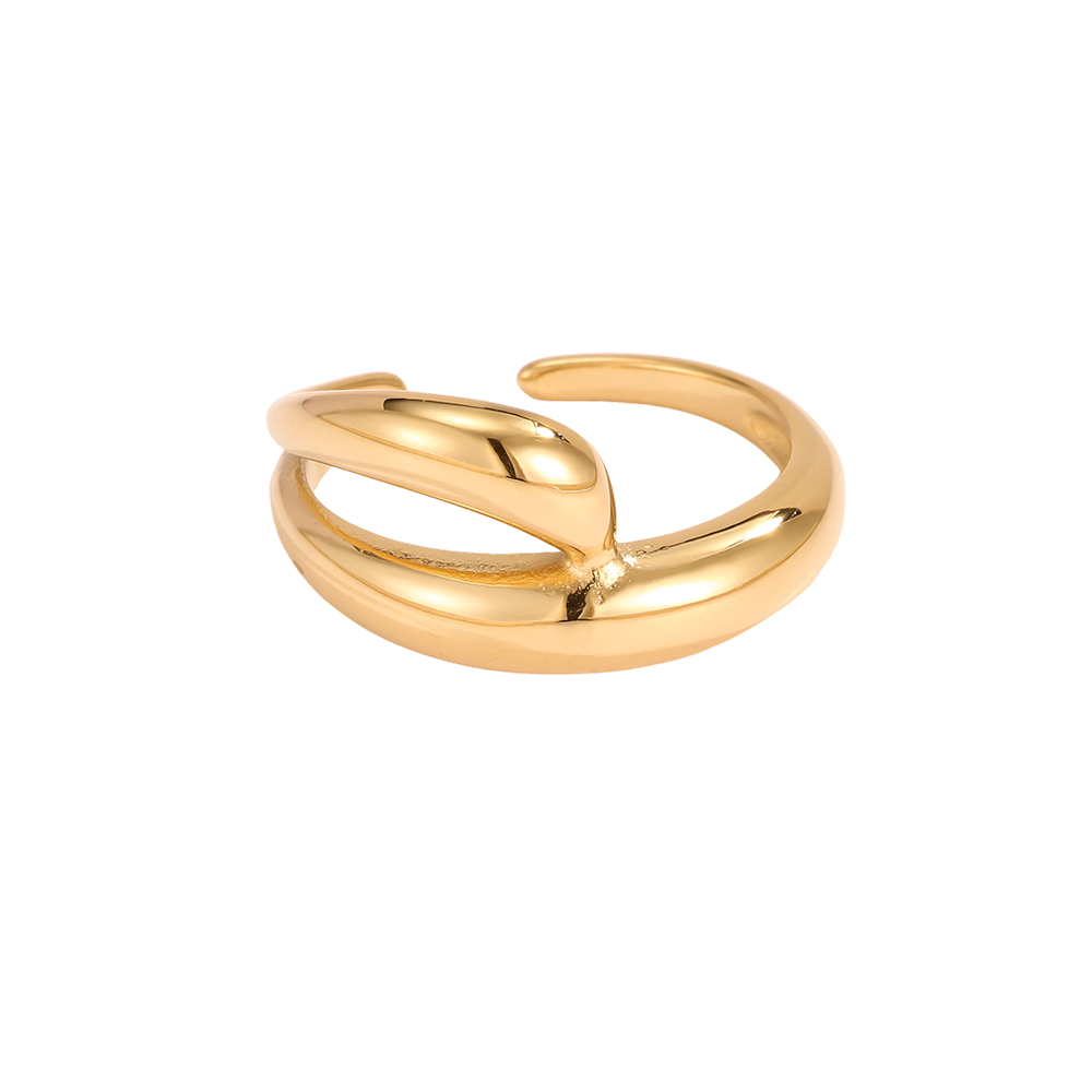 Edelstahl Ring Verstellbarer Minimalistisches Design