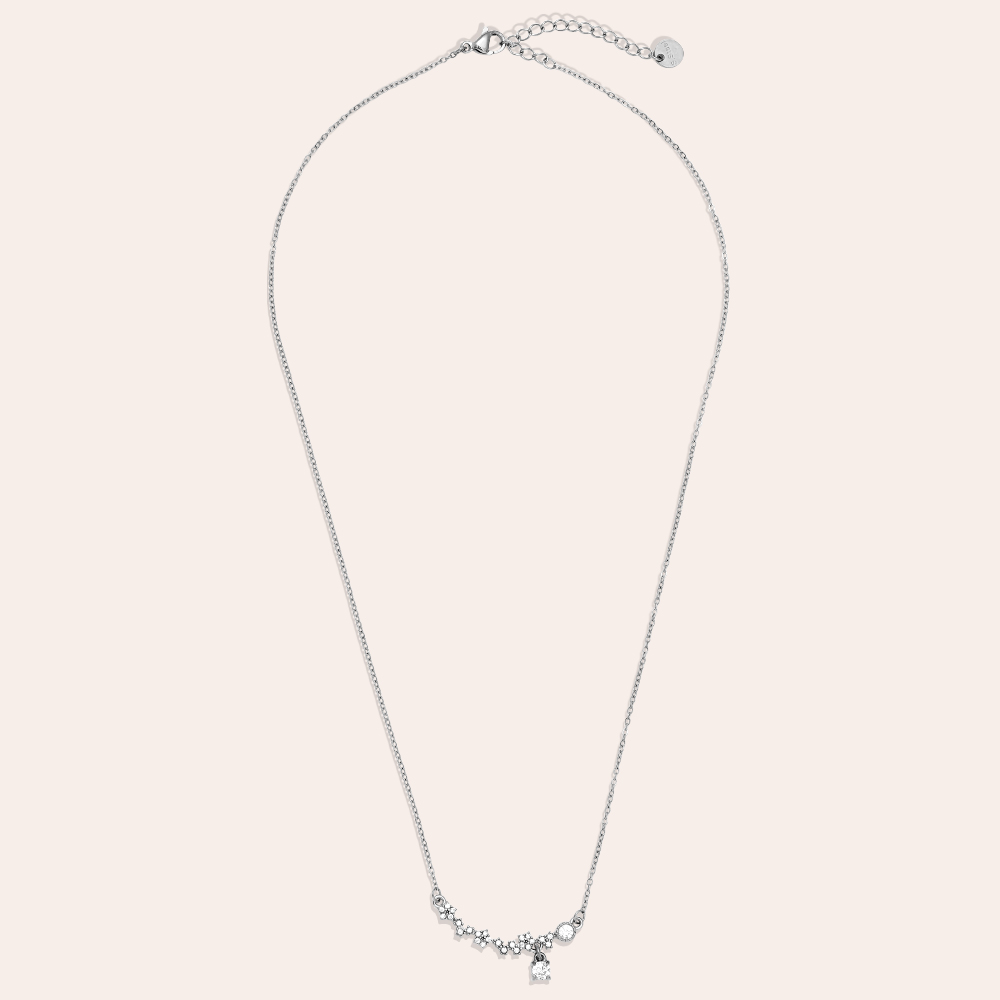Edelstahl Halskette 39cm Perfect Smiling Diamond