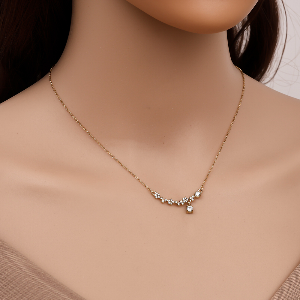 Edelstahl Halskette 39cm Perfect Smiling Diamond