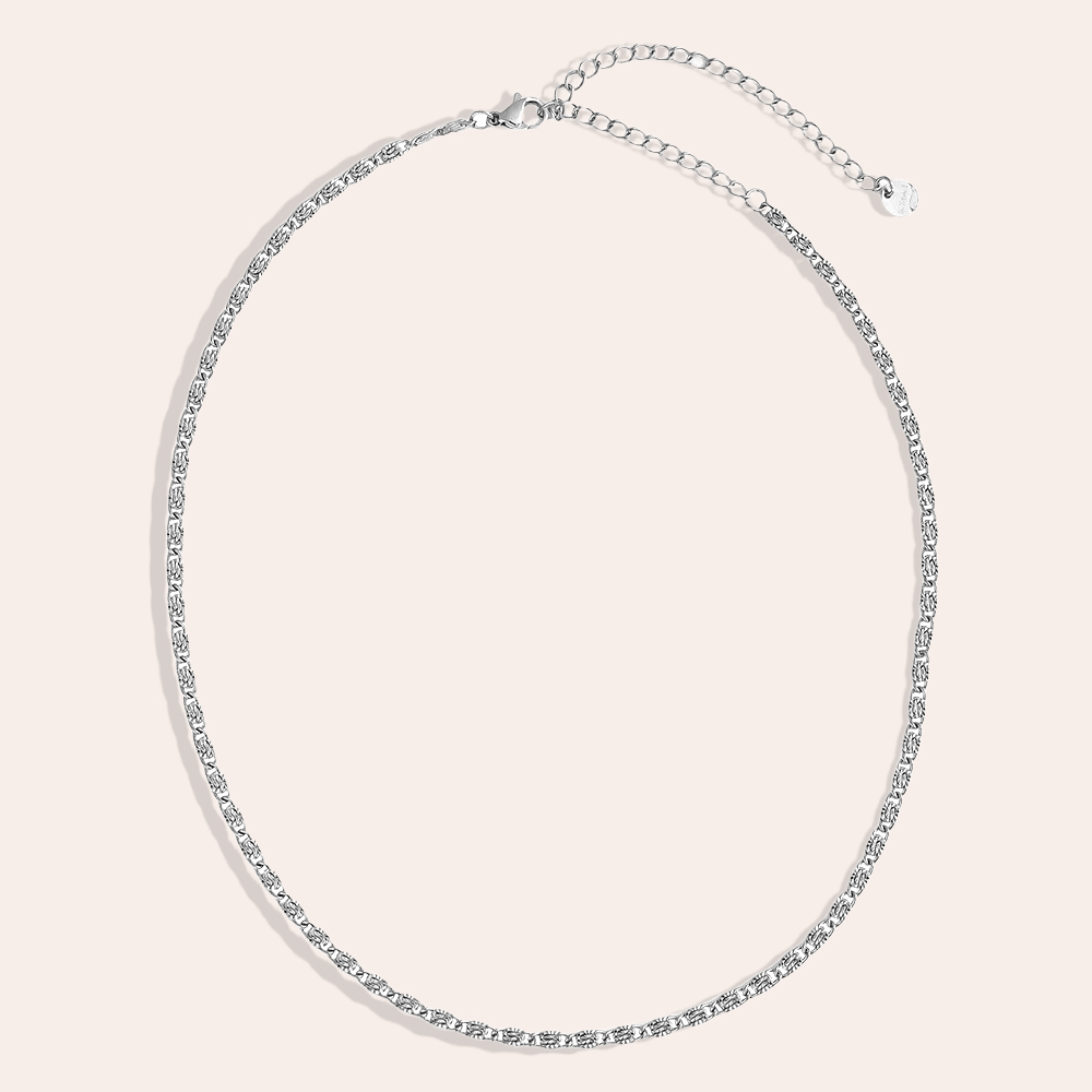 Edelstahl Halskette 38cm Nice Casual Chain