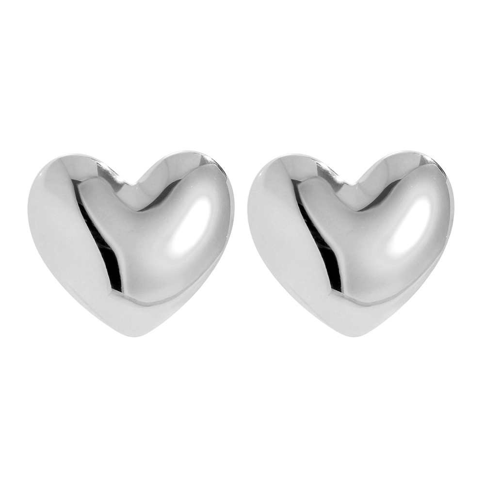 25mm Right Heart Edelstahl Ohrringe       